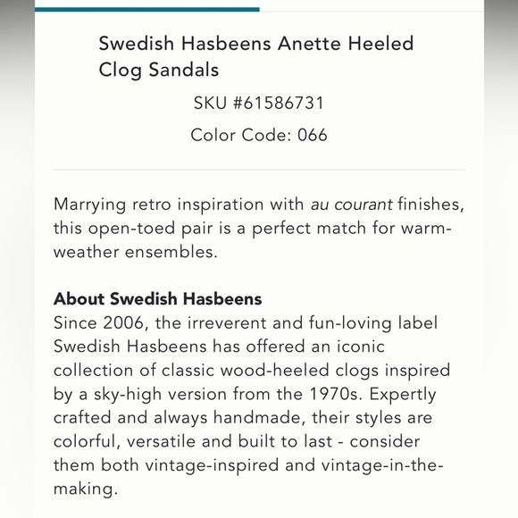 Anthropologie Swedish Hasbeens Anette Pink Wooden Heeled Skip On Clog Sandal 39 - Picture 9 of 10